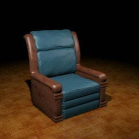 نموذج كرسي النادي الكلاسيكي ثلاثي الأبعاد
