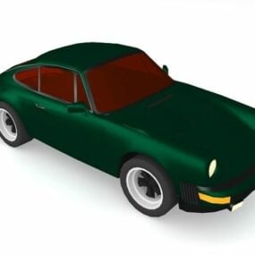 Model 3D zabytkowego samochodu Coupe