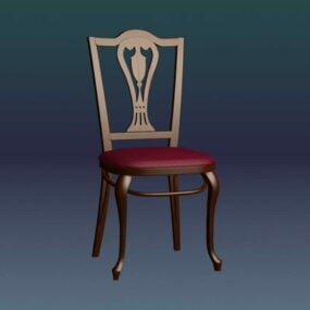Vintage jídelní židle 3D model