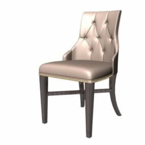 Vintage French Side Chair Furniture 3d model