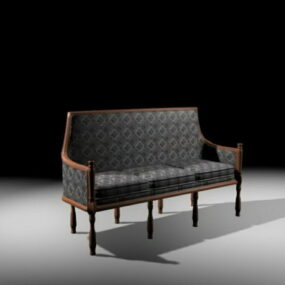 Вінтажний диван 3d модель