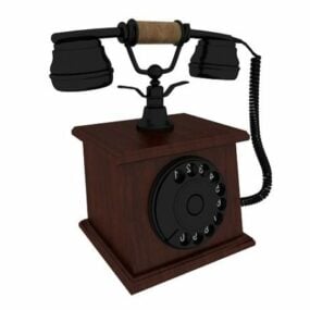Vintage Style Telephone 3d model