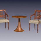 Vintage Herbaciany Stół I Krzesła