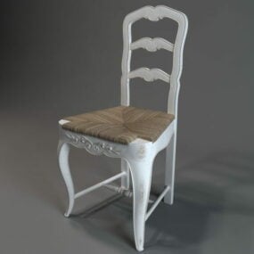 Vintage Vanity Chair 3d model