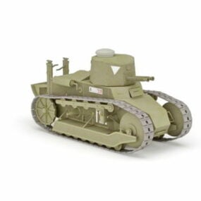 Ww1 Italy Tank 3d μοντέλο