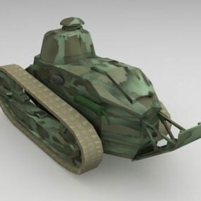 Ww1 르노 Ft-17 탱크 3d 모델