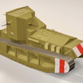 نموذج Ww1 Whippet Tank ثلاثي الأبعاد