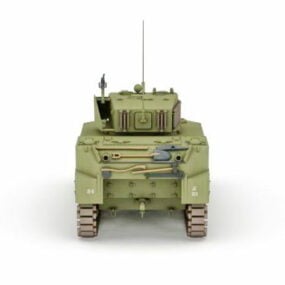 Ww2 American Tank Weapon 3D-malli