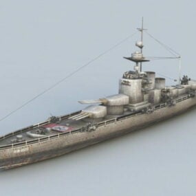 Model 2d Kapal Perang Jerman Ww3
