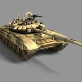 2D-Modell eines Kampfpanzers aus dem 3. Weltkrieg