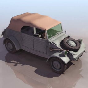 Wwii German Vehicle Light Military 3d model