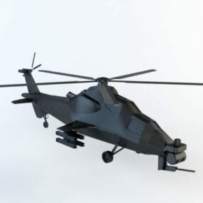 Wz-10 Chinse Attack Helicopter 3d-modell