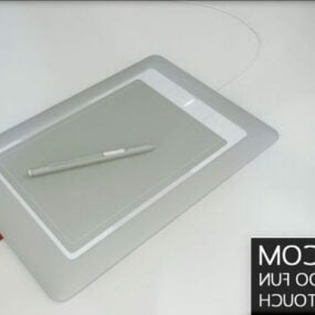 Wacom Bamboo Capture Tablet And Pen 3d-modell