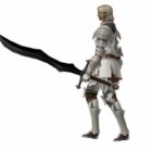 Personaggio cavaliere medievale a piedi