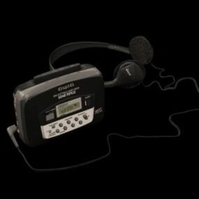 3d модель касетного плеєра Walkman
