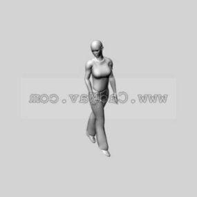 Hahmo Walkman-tyttö 3D-malli