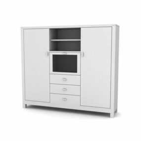 Wall Clothes Cabinet Furniture 3d model