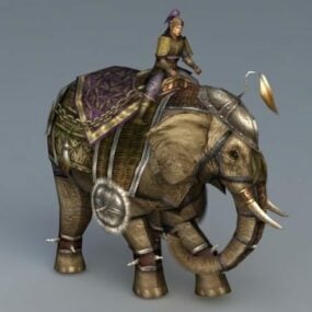 War Elephant 3d-modell