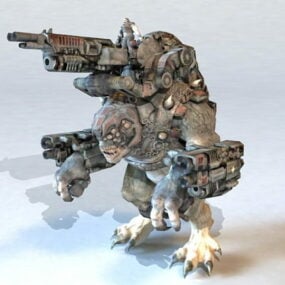 Savaş Makinesi Cyborg Canavarı 3d modeli