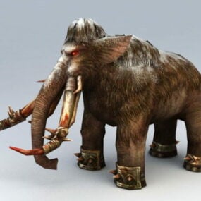 猛Ma象 Rigged 3D模型