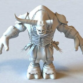 Model 3d Warcraft Tauren Warrior