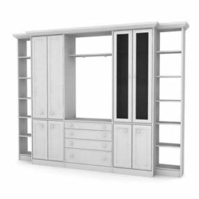 Wardrobe Closet Combine Cabinet Furniture 3d model