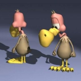 Karakter kromgetrokken gier 3D-model