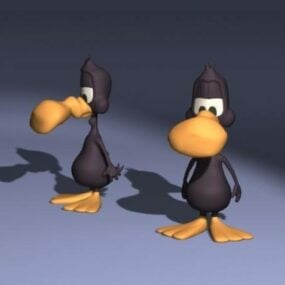 Character Warped Neck Duck 3d model