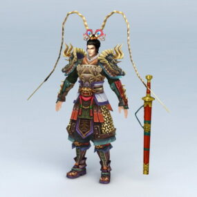 3D model Warrior God Of War