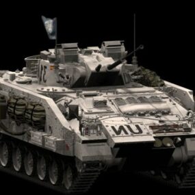 Warrior infanterie gevechtsvoertuig 3D-model