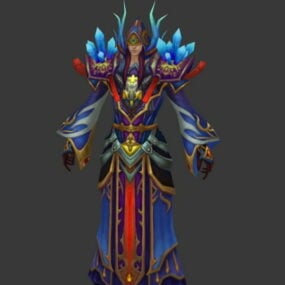 Warrior Priest Character 3d-modell