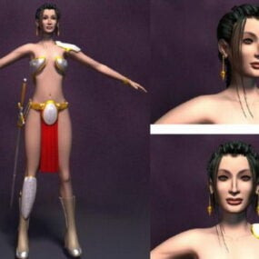 Warrior Princess Character 3d model