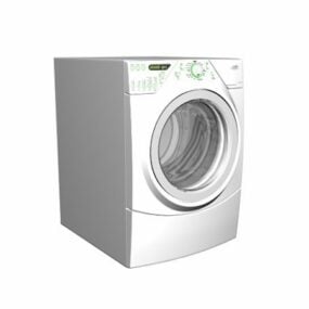 Modello 3d dell'elettrodomestico per lavatrice