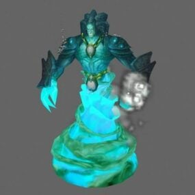 Water Elemental – Wow Character 3d-modell
