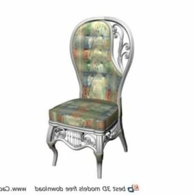Furniture Wedding King Queen Chair 3d model