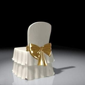 Chaise de réception de mariage modèle 3D