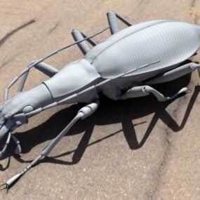 3д модель жука-долгоносика