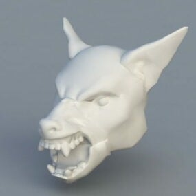 Werewolf Head 3d-model