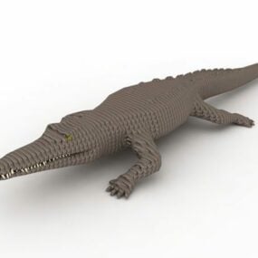 Vestafrikansk krokodilledyr 3d-model