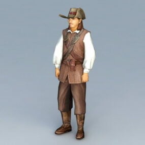 3D model západního šerifa