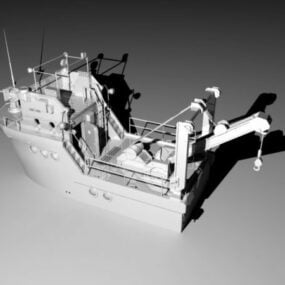 Modello 3d della nave balena