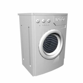 3d модель пральної машини середнього розміру з фронтальним завантаженням
