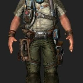 Whit Oliver - Personaje Bulletstorm modelo 3d