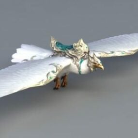 White Eagle Bird 3d model
