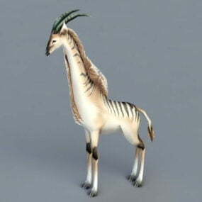 White Giraffe 3d model