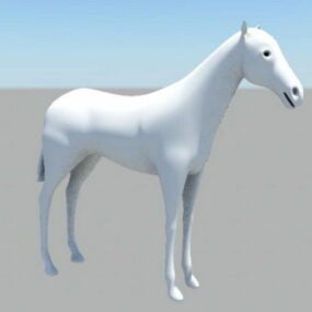 Білий кінь 3d модель