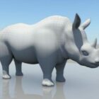 White Rhino Animal