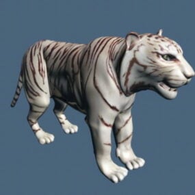 Witte tijger tuigage 3D-model