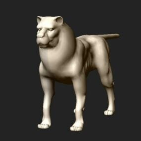 Character White Lion 3d model