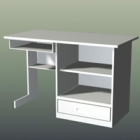 3д модель офисного компьютерного стола